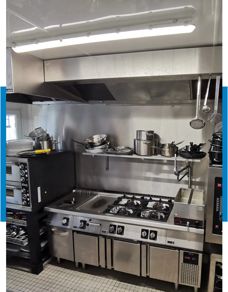 Installation d’une cuisine professionnelle dans un restaurant du Morbihan